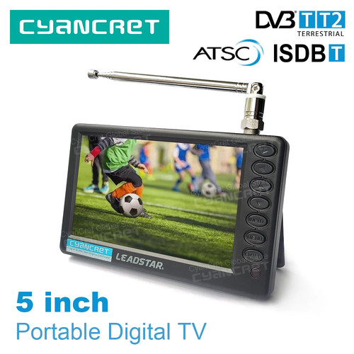 Portable dvb digital tv - 5", dvb-t2