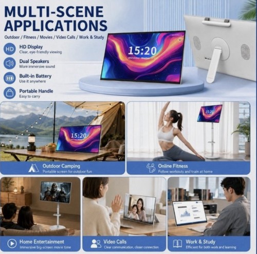 Portable inch detachable - tv,