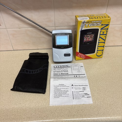 Citizen st655 portable - lcd, tv
